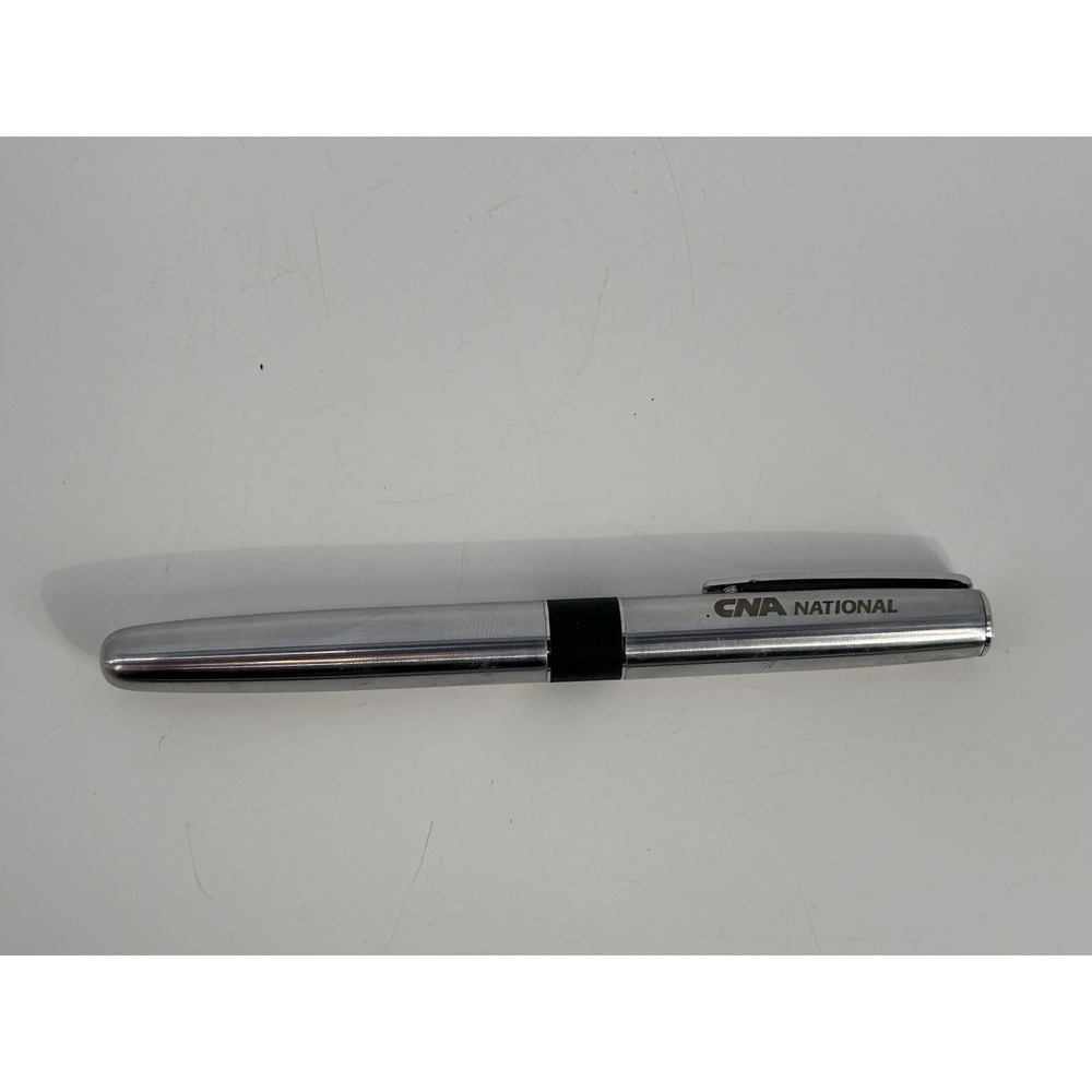 Vintage Polished‎ Silver Advertising Pen CNA National